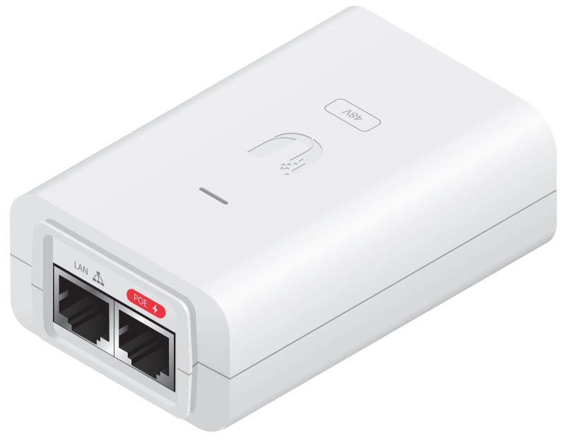 UBI INJECTOR 48V/24WGBIT POE-48-24W-WH