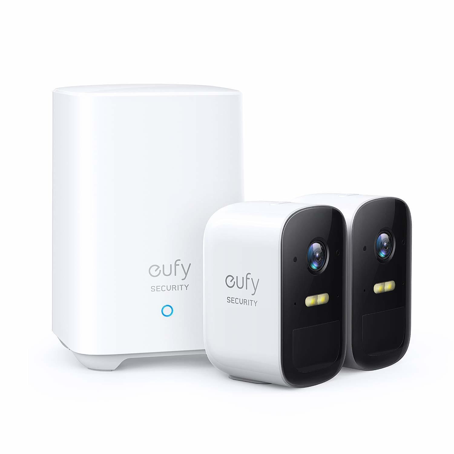 Kit supraveghere video eufyCam 2C Security wireless, HD 1080p, IP67, Nightvision, 2 camere video