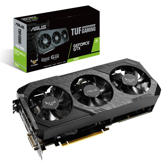 GF TUF 3-GTX1660-A6G-GAMING/6GB GDDR6 1800MHZ DVI HDMI DP