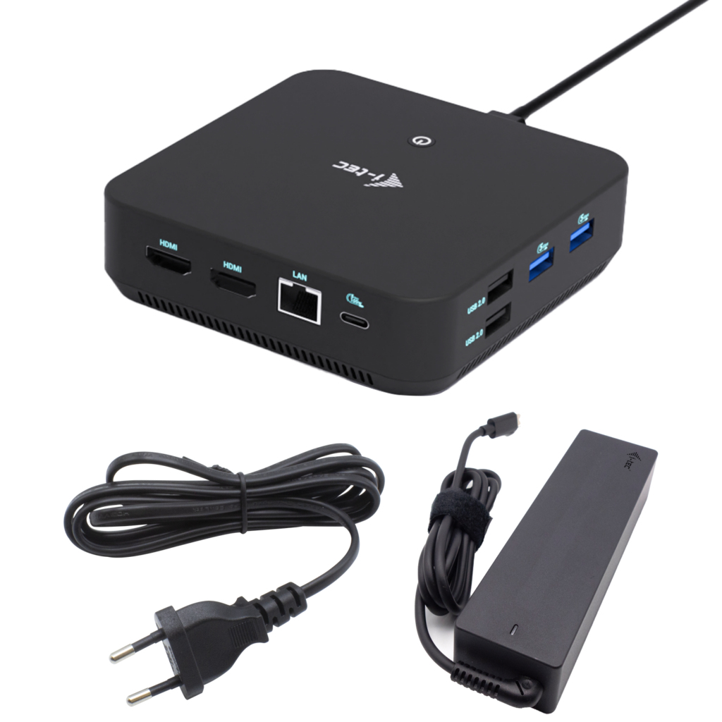 I-TEC USB-C 1XDP 2X HDMI DOCK/PD 100W + I-TEC CHARGER 100W