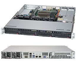 1U BARE 1XEON E3V6 C236 4X3.5HS/400WR 64GB SATA3 2XGBE 1PCIE