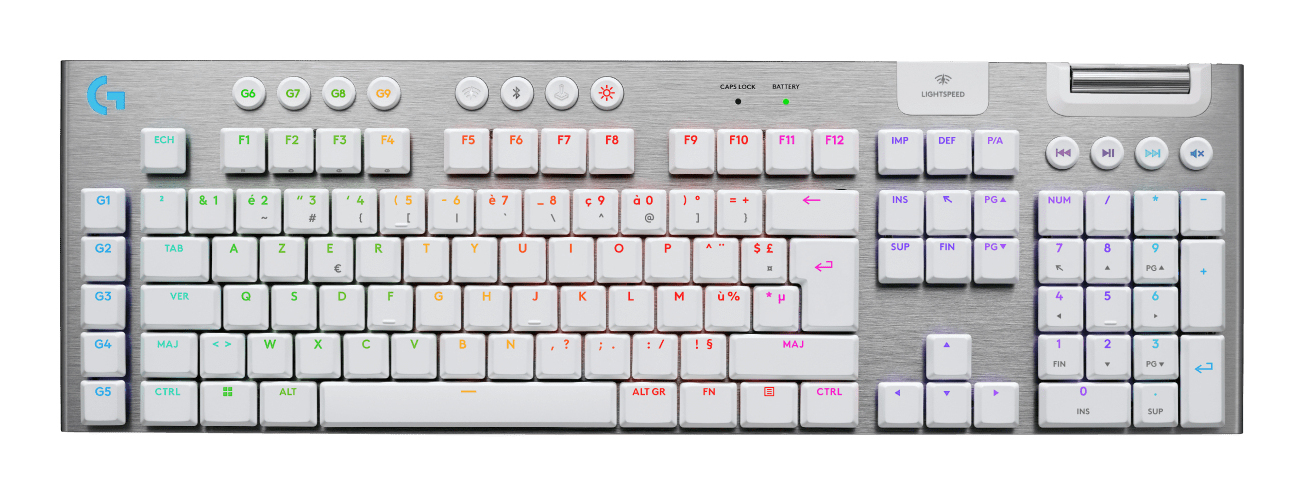 G915 X LIGHTSPEED/WRLS G KB -WHITE-FRA-EMEA28I-935