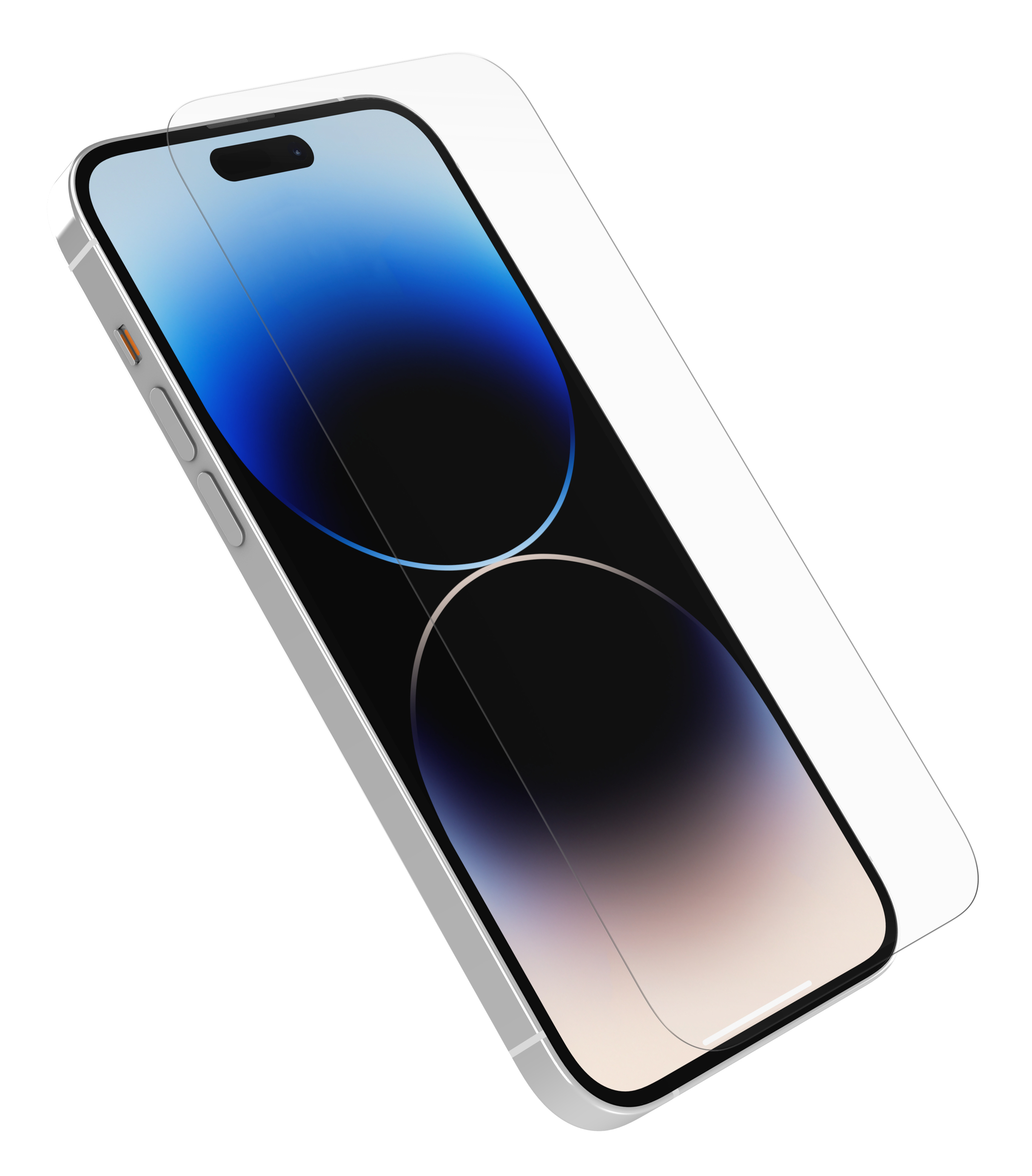 OB PREM GLASS IPHONE 14 PROMAX/ANTIMICROBIAL APPLE CLEAR